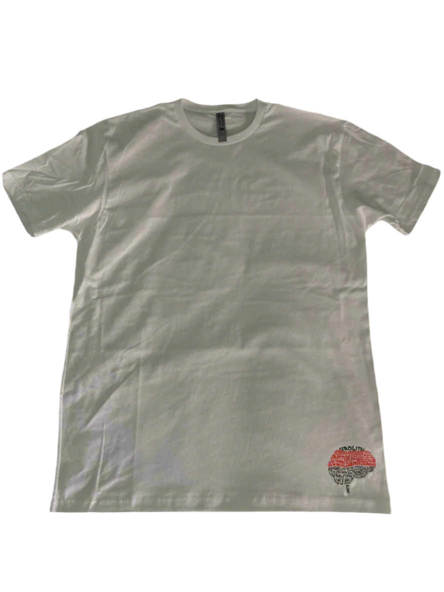 Growth T-Shirt BLACK (red/white/green brain)