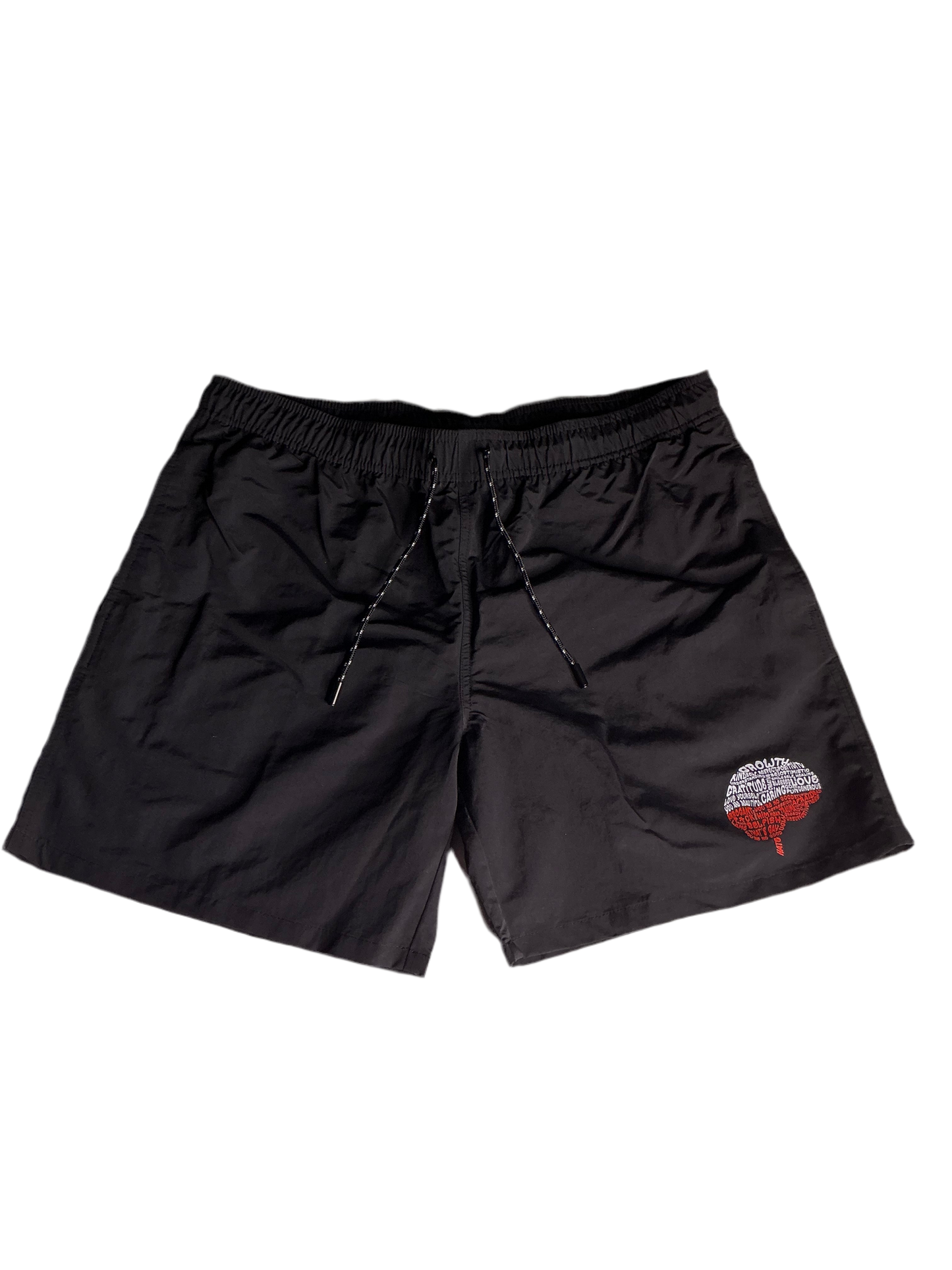 Growth Swimming Trunks BLACK (red/white brain)